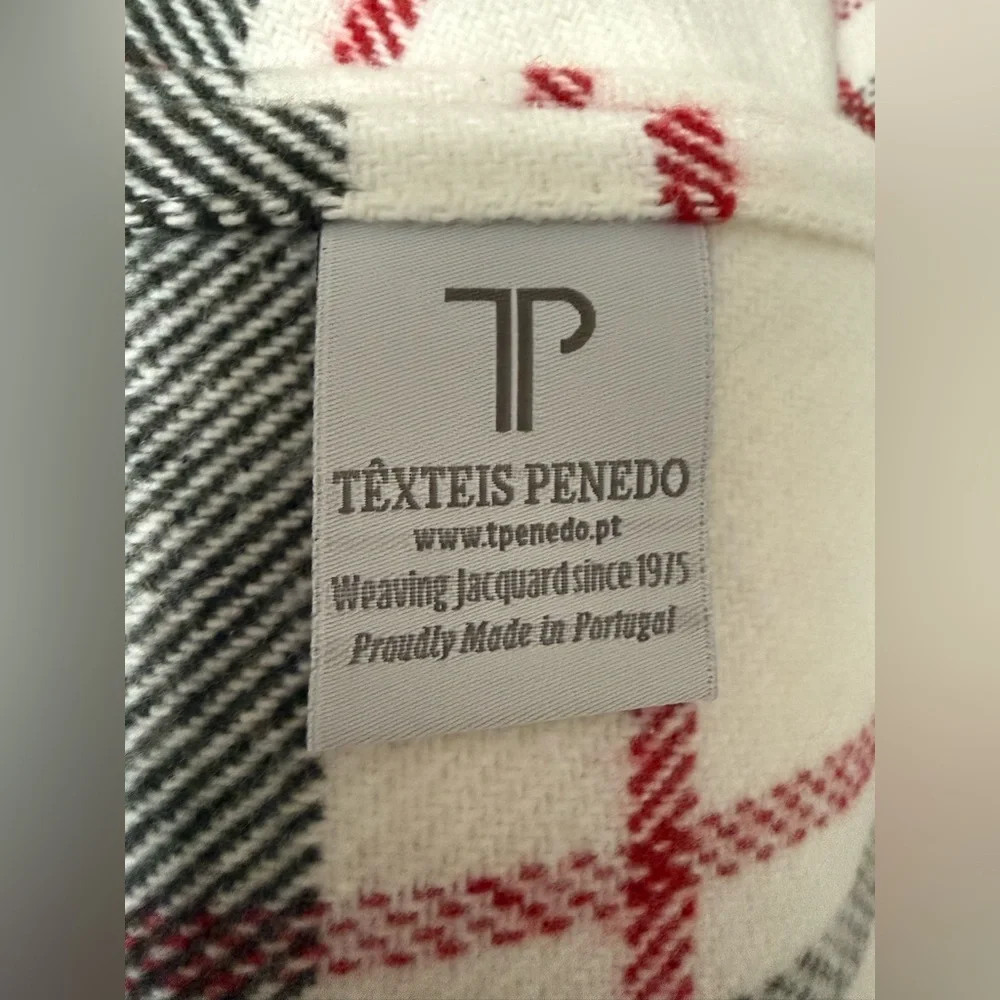 Red and Green Plaid Fringe Blanket
